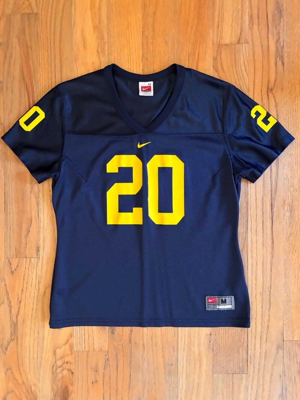 Vintage Nike Team Michigan Wolverines #20 Football Jersey Women's Medium
